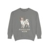 Papillon Mom Sweatshirt, Grey, front view