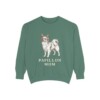 Papillon Mom Sweatshirt, Light Green, front view