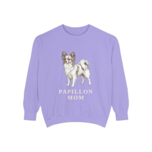 Papillon Mom Sweatshirt, Violet, front view