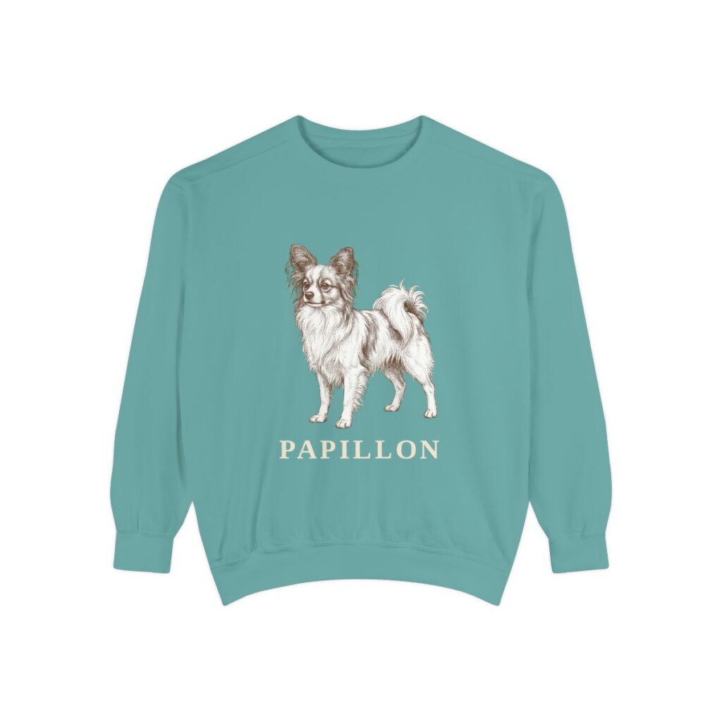 Papillon Sweatshirt, Seafoam, front view