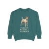parson-russell-terrier-sweatshirt-blue-spruce Parson Russell Terrier Sweatshirt, Blue Spruce, front view