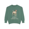 Parson Russell Terrier Dad Sweatshirt, Light Green, front view
