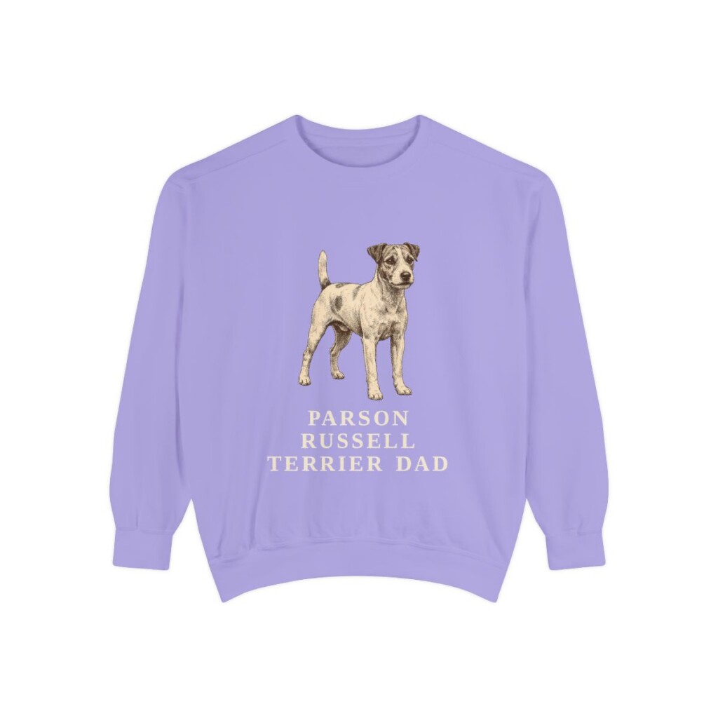 Parson Russell Terrier Dad Sweatshirt, Violet, front view