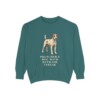 Parson Russell Terrier Humor Sweatshirt, Blue Spruce, front view