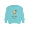 Parson Russell Terrier Humor Sweatshirt, Chalky Mint, front view