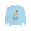 Parson Russell Terrier Humor Sweatshirt, Chambray, front view