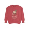 Parson Russell Terrier Humor Sweatshirt, Crimson, front view