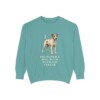 Parson Russell Terrier Humor Sweatshirt, Seafoam, front view