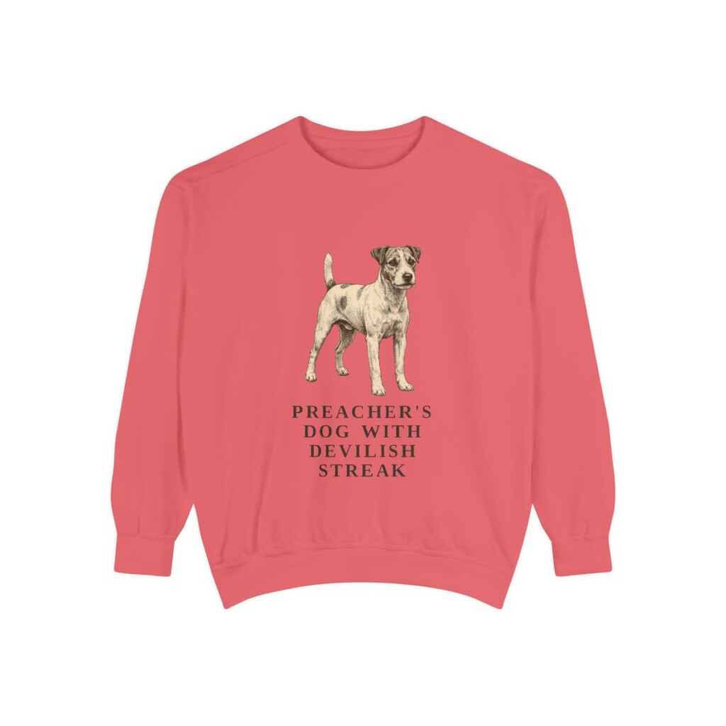 Parson Russell Terrier Humor Sweatshirt, Watermelon, front view