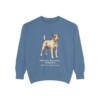 parson-russell-terrier-sweatshirt-latin-blue-jean Parson Russell Terrier Latin Sweatshirt, Blue Jean, front view