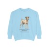 parson-russell-terrier-sweatshirt-latin-chambray Parson Russell Terrier Latin Sweatshirt, Chambray, front view