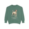 parson-russell-terrier-sweatshirt-latin-light-green Parson Russell Terrier Latin Sweatshirt, Light Green, front view