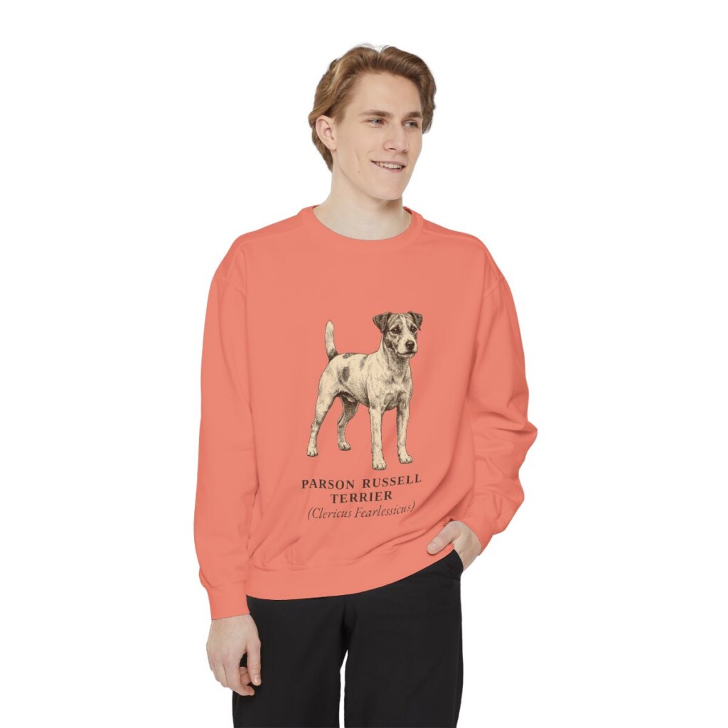parson-russell-terrier-sweatshirt-latin-terracotta-person-1-front Parson Russell Terrier Latin Sweatshirt, Terracotta, person 1 front