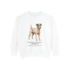 parson-russell-terrier-sweatshirt-latin-white Parson Russell Terrier Latin Sweatshirt, White, front view