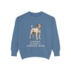 Parson Russell Terrier Mom Sweatshirt, Blue Jean, front view