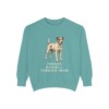 Parson Russell Terrier Mom Sweatshirt, Seafoam, front view