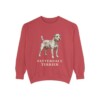 Patterdale Terrier Sweatshirt, Crimson, front view