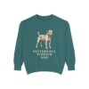 Patterdale Terrier Dad Sweatshirt, Blue Spruce, front view