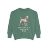 Patterdale Terrier Dad Sweatshirt, Light Green, front view