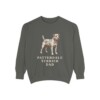 Patterdale Terrier Dad Sweatshirt, Pepper, front view
