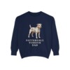 Patterdale Terrier Dad Sweatshirt, True Navy, front view