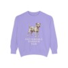 Patterdale Terrier Dad Sweatshirt, Violet, front view