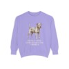 Patterdale Terrier Humor Sweatshirt, Violet, front view
