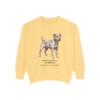 patterdale-terrier-sweatshirt-latin-butter Patterdale Terrier Latin Sweatshirt, Butter, front view