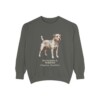 patterdale-terrier-sweatshirt-latin-pepper Patterdale Terrier Latin Sweatshirt, Pepper, front view