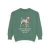 Patterdale Terrier Mom Sweatshirt, Light Green, front view