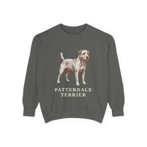 Patterdale Terrier Sweatshirt, Pepper, front view