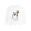 Patterdale Terrier Sweatshirt, White, front view