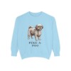Peke-A-Poo Sweatshirt, Chambray, front view