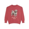 Peke-A-Poo Sweatshirt, Crimson, front view