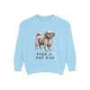 Peke-A-Poo Dad Sweatshirt, Chambray, front view