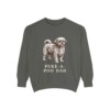 Peke-A-Poo Dad Sweatshirt, Pepper, front view