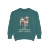 Peke-A-Poo Humor Sweatshirt, Blue Spruce, front view