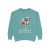 Peke-A-Poo Humor Sweatshirt, Seafoam, front view