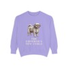 Peke-A-Poo Humor Sweatshirt, Violet, front view