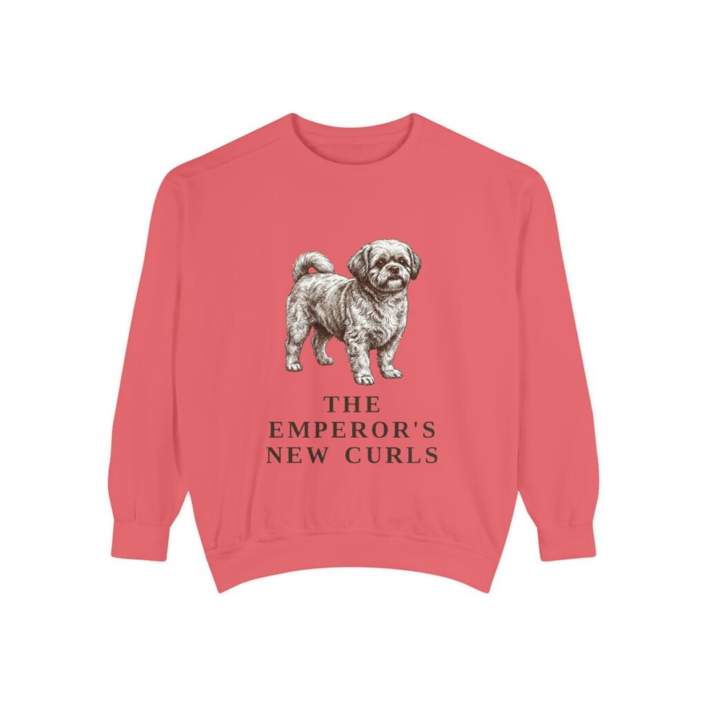 Peke-A-Poo Humor Sweatshirt, Watermelon, front view
