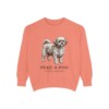 peke-a-poo-sweatshirt-latin-terracotta Peke-A-Poo Latin Sweatshirt, Terracotta, front view