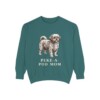 Peke-A-Poo Mom Sweatshirt, Blue Spruce, front view