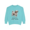 Peke-A-Poo Mom Sweatshirt, Chalky Mint, front view