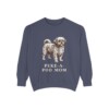 Peke-A-Poo Mom Sweatshirt, Denim, front view