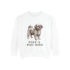 Peke-A-Poo Mom Sweatshirt, White, front view