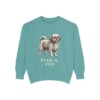 Peke-A-Poo Sweatshirt, Seafoam, front view