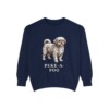 Peke-A-Poo Sweatshirt, True Navy, front view