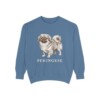 Pekingese Sweatshirt, Blue Jean, front view