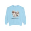 Pekingese Sweatshirt, Chambray, front view