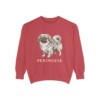 Pekingese Sweatshirt, Crimson, front view